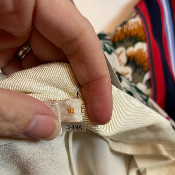 Tory Burch 100% Silk Marie Happy Times Skirt Floral Handkerchief Asymmetrical - Picture 9 of 15